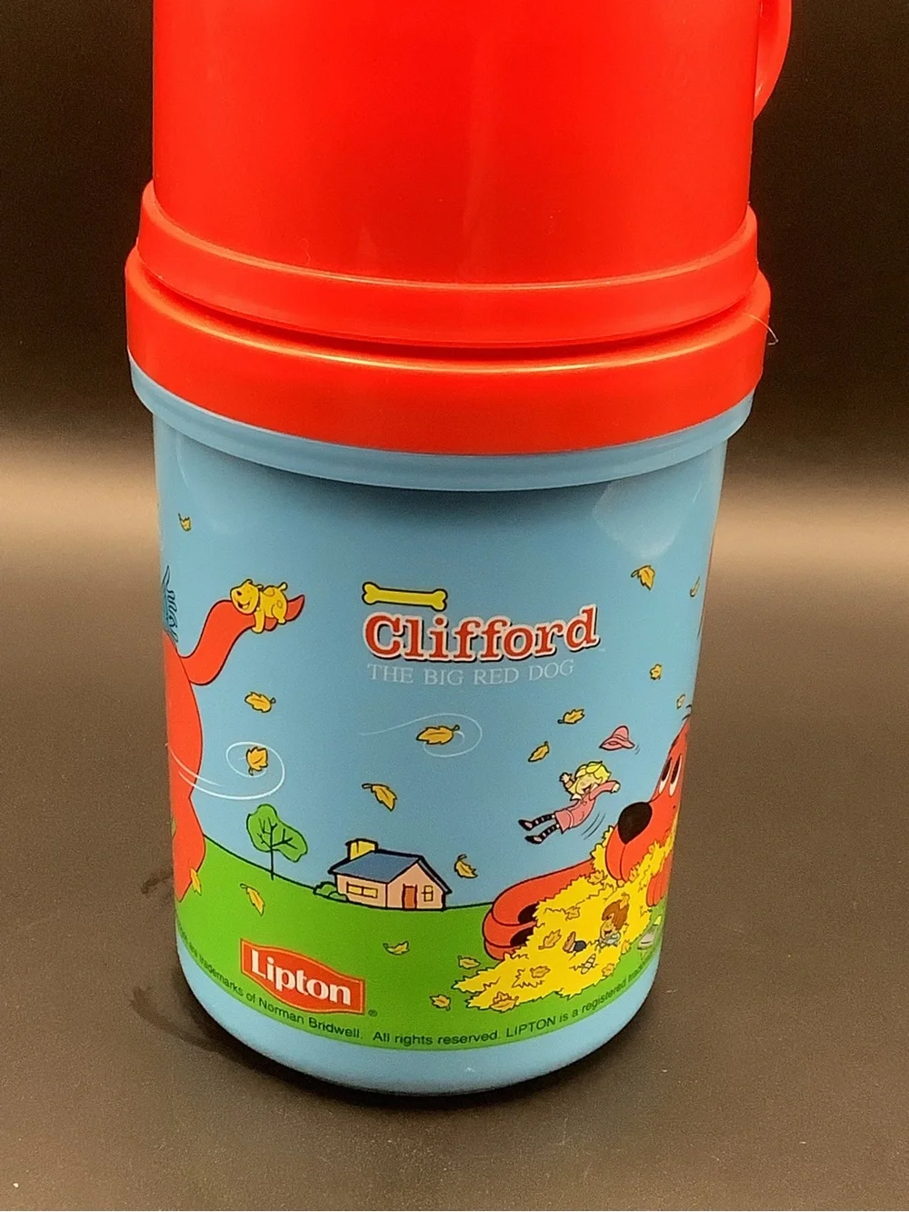 Vintage 2003 Clifford the Big Red Dog Lipton Insulated Food Jar